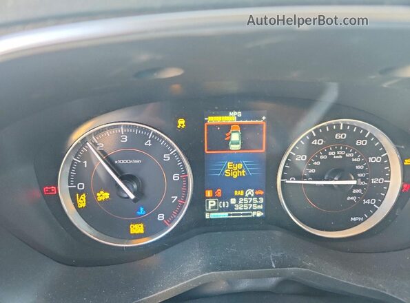 JF2GTHMC5P8326995 2023 SUBARU CROSSTREK Белый Вид щитка приборов