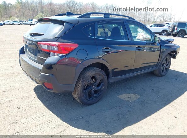 JF2GTHNC6NH267466 2022 SUBARU CROSSTREK Черный Задняя правая четверть
