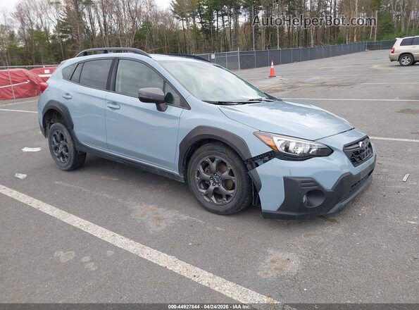 JF2GTHSC7MH385819 2021 SUBARU CROSSTREK Синий Передняя правая четверть