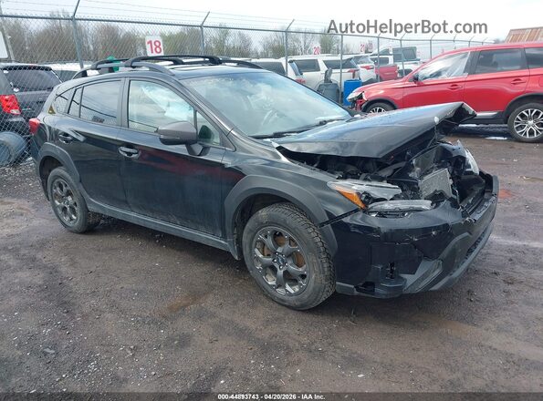 JF2GTHSC7NH257307 2022 SUBARU CROSSTREK Черный Передняя правая четверть