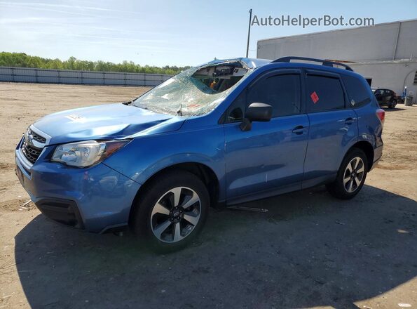 JF2SJABC0HH462401 2017 SUBARU FORESTER 2.5 Синий Передняя левая четверть