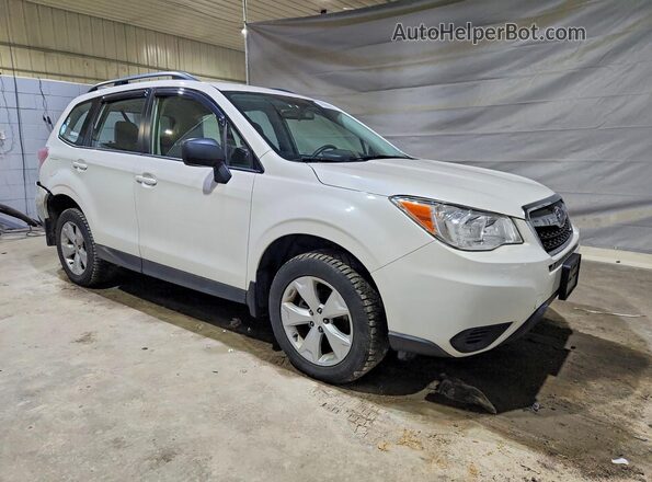 JF2SJABC3GH427575 2016 SUBARU FORESTER 2.5 Белый Передняя правая четверть