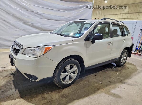 JF2SJABC3GH427575 2016 SUBARU FORESTER 2.5 Белый Передняя левая четверть