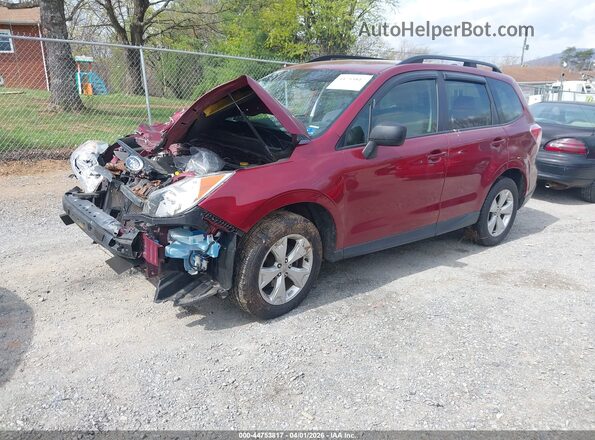JF2SJABC7GH500544 2016 SUBARU FORESTER 2.5 Красный Передняя левая четверть