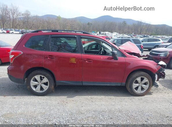 JF2SJABC7GH500544 2016 SUBARU FORESTER 2.5 Красный Вид задней части салона