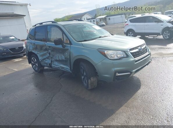 JF2SJAEC2HH462699 2017 SUBARU FORESTER 2.5 Зеленый Передняя правая четверть