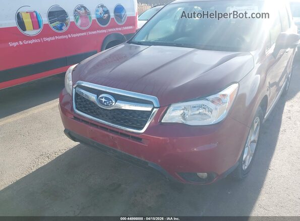 JF2SJAVC0GH496395 2016 SUBARU FORESTER Red Widok z przodu