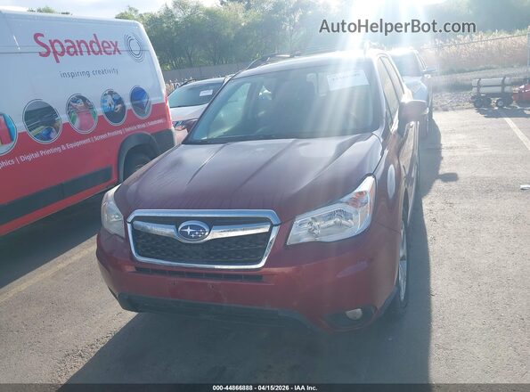 JF2SJAVC0GH496395 2016 SUBARU FORESTER Red Widok zestawu wskaźników