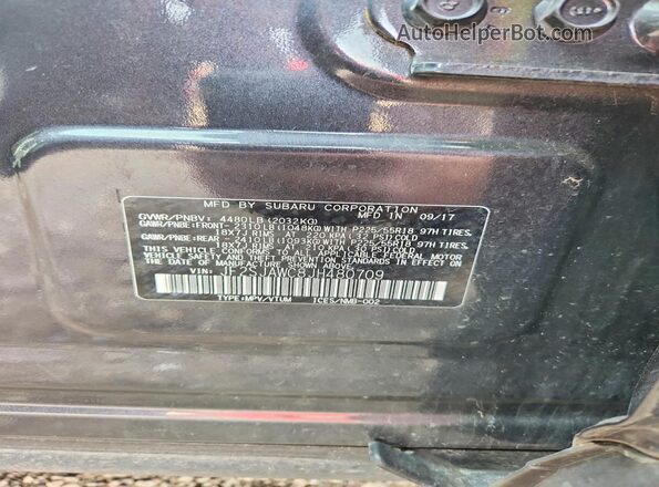 JF2SJAWC8JH480709 2018 SUBARU FORESTER 2.5I TO Серый Вид подкапотного пространства