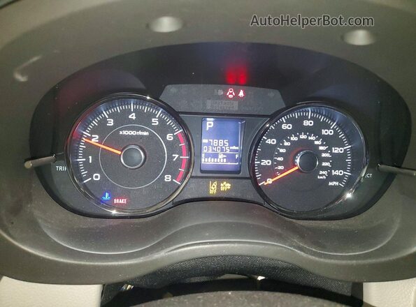 JF2SJAXC0GH517842 2016 SUBARU FORESTER 2.5I TO Темно-бордовый Вид щитка приборов