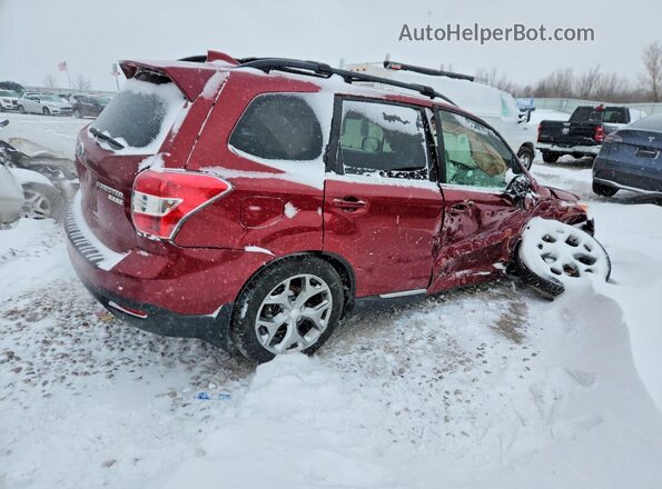 JF2SJAXC1GH509037 2016 SUBARU FORESTER 2.5I TO Темно-бордовый Задняя правая четверть
