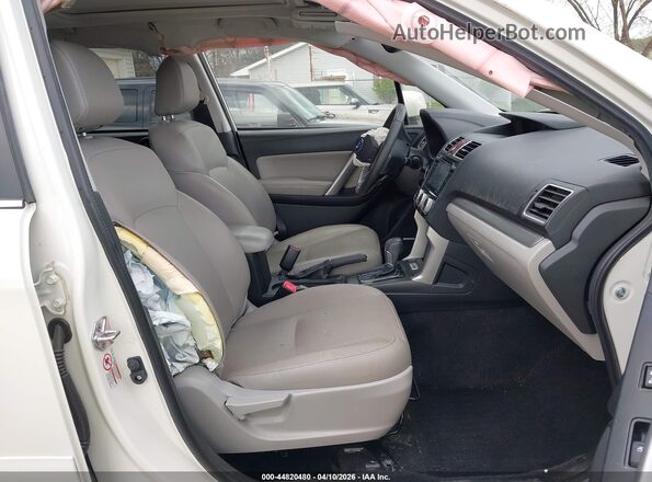 JF2SJAXC4GH525569 2016 SUBARU FORESTER 2.5I TO White წინა სალონის ხედი