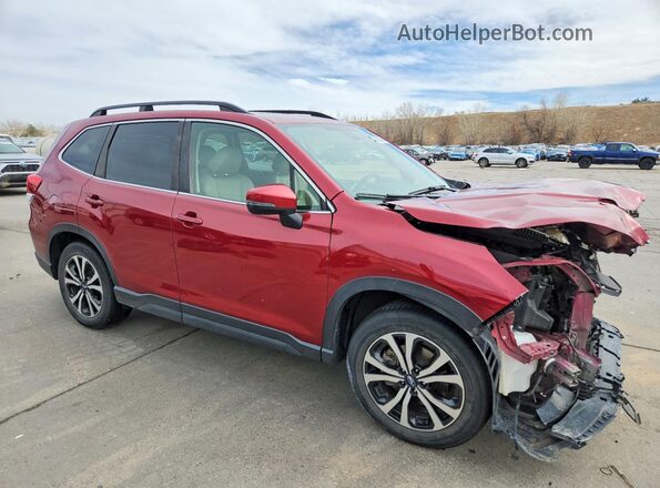 JF2SKASC7MH467151 2021 SUBARU FORESTER Бордовый Передняя правая четверть
