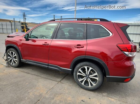 JF2SKASC7MH467151 2021 SUBARU FORESTER Бордовый Задняя левая четверть