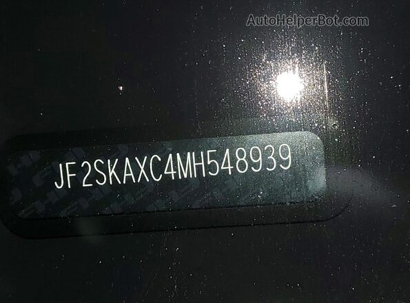 JF2SKAXC4MH548939 2021 SUBARU FORESTER Белый Вид наклейки с VIN-кодом
