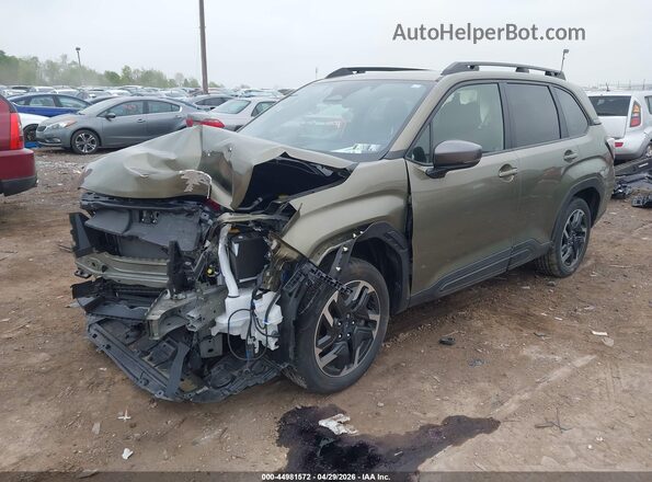 JF2SLDRC0SH468207 2025 SUBARU FORESTER Green Առջևի ձախ երեք քառորդ տեսարան