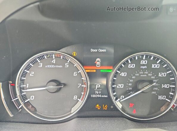 JH4KC1F91GC001760 2016 ACURA RLX Серый Вид щитка приборов