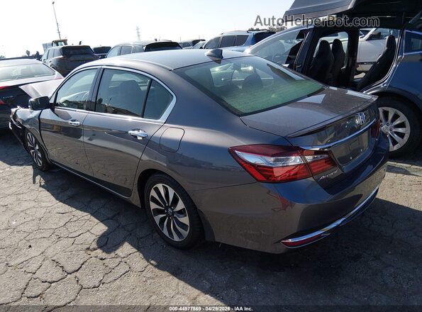 JHMCR6F50HC002848 2017 HONDA ACCORD HYBRID Серый Задняя левая четверть