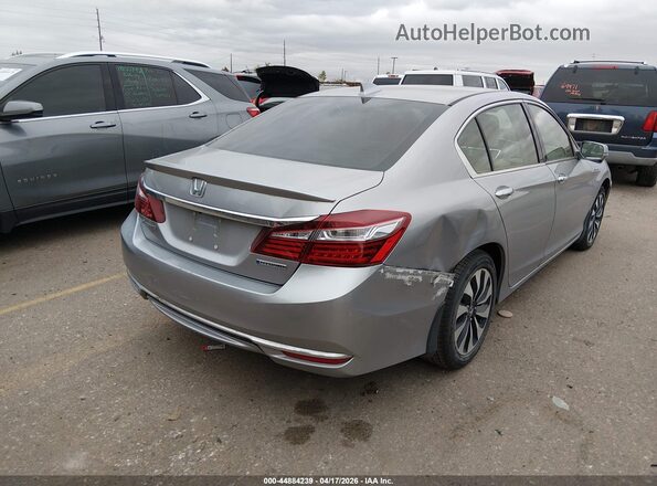 JHMCR6F50HC028608 2017 HONDA ACCORD HYBRID Серебряный Задняя правая четверть