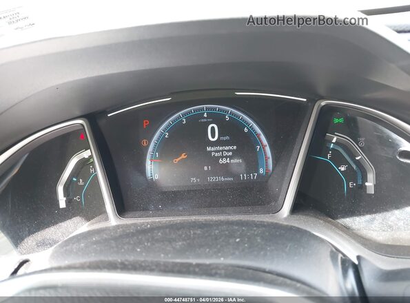 JHMFC1F32KX012779 2019 HONDA CIVIC White Հետևի նստատեղերի տեսք