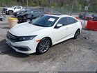 2019 Honda Civic Ex White vin: JHMFC1F32KX012779