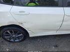 2019 Honda Civic Ex White vin: JHMFC1F32KX012779