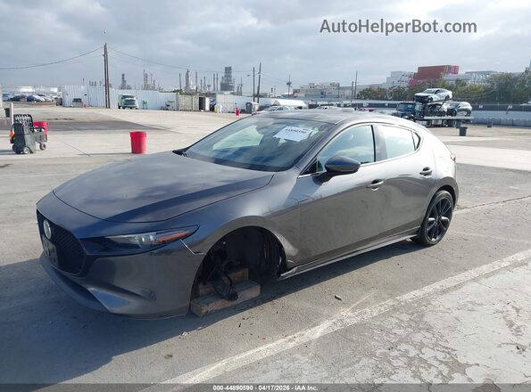 JM1BPAMLXM1348337 2021 MAZDA 3 Gray წინა მარცხენა ხედი სამი მეოთხედიდან