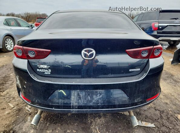 JM1BPBAM1K1132702 2019 MAZDA 3 Черный Вид сзади
