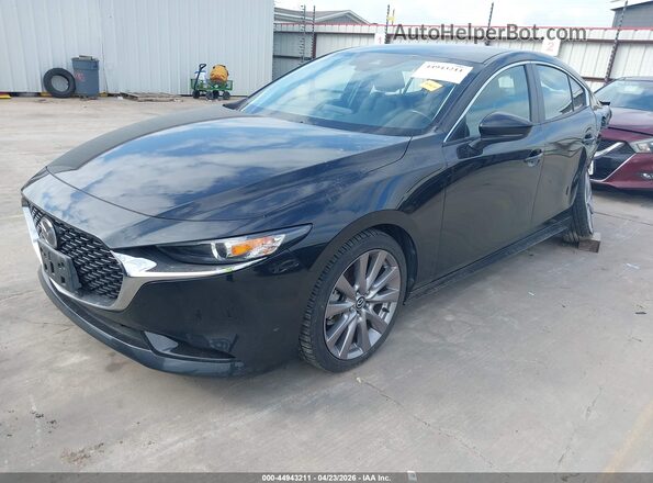 JM1BPBAM5K1132010 2019 MAZDA 3 Black Առջևի ձախ երեք քառորդ տեսարան