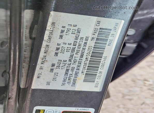 JM1DKDB76M1504355 2021 MAZDA CX-3 Серый Вид подкапотного пространства
