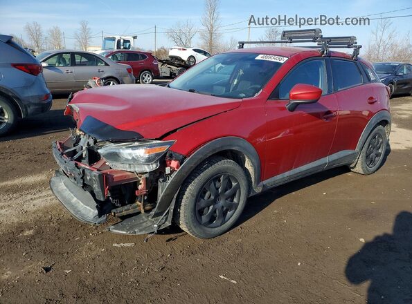 JM1DKDB79J0326751 2018 MAZDA CX-3 Красный Передняя левая четверть