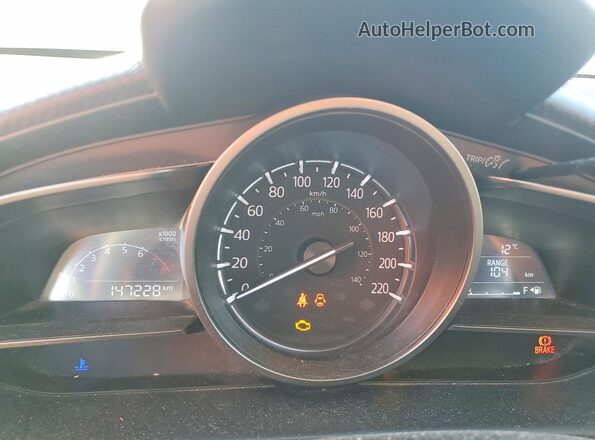JM1DKDB79J0326751 2018 MAZDA CX-3 Красный Вид щитка приборов