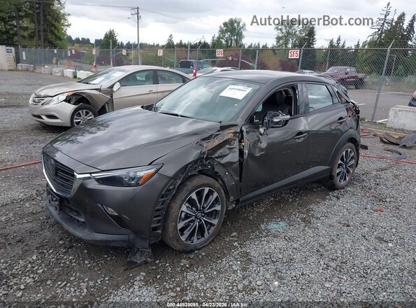JM1DKFC74K0441897 2019 MAZDA CX-3 Gray Передня ліва чверть