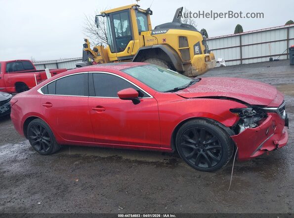 JM1GJ1W50G1401931 2016 MAZDA 6 Красный Панорамный вид салона 360°
