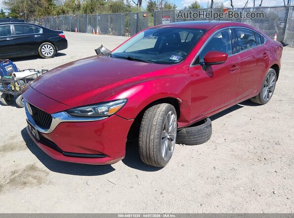 JM1GL1TY7K1508699 2019 MAZDA 6 Красный Передняя левая четверть
