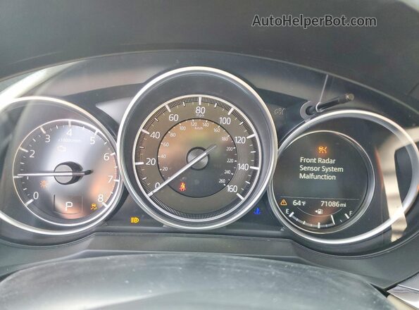 JM1GL1TYXK1502542 2019 MAZDA 6 Красный Вид щитка приборов