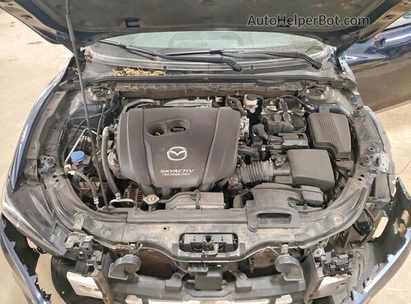 JM1GL1VM3J1308007 2018 MAZDA 6 Синий Вид задней части салона