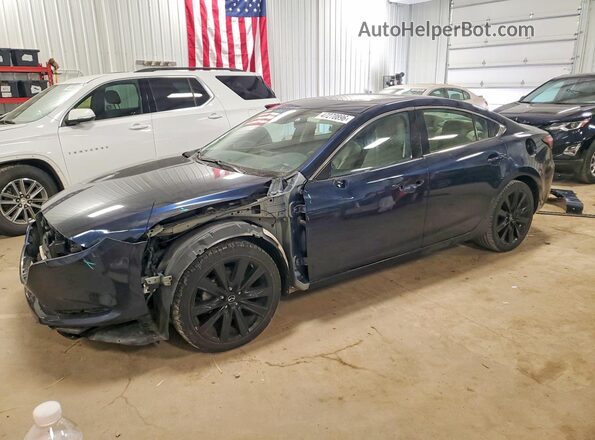 JM1GL1VM3J1308007 2018 MAZDA 6 Синий Передняя левая четверть