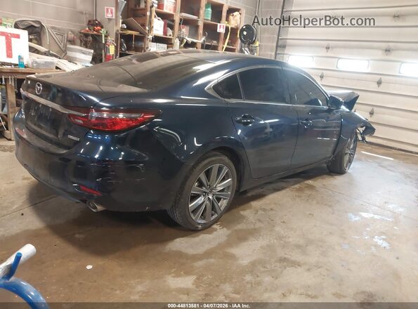 JM1GL1VM3M1608179 2021 MAZDA 6 Dark Blue Задняя правая четверть