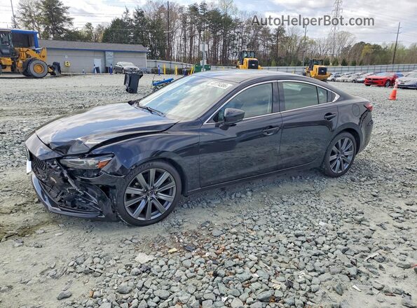 JM1GL1VM4L1520370 2020 MAZDA 6 Черный Передняя левая четверть