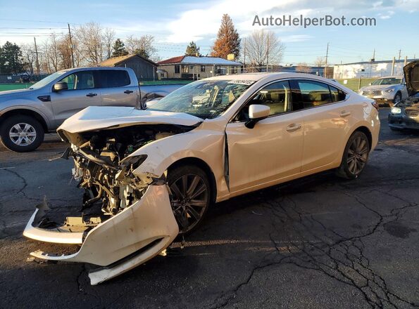 JM1GL1VM5M1603548 2021 MAZDA 6 White წინა მარცხენა ხედი სამი მეოთხედიდან