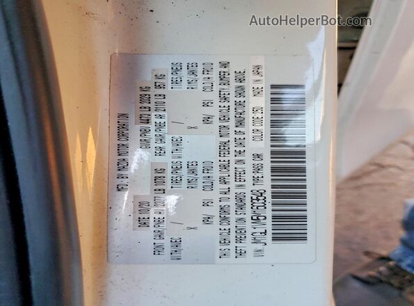 JM1GL1VM5M1603548 2021 MAZDA 6 White ძრავის განყოფილების ხედი
