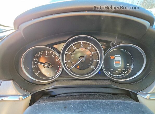 JM1GL1VM7J1310696 2018 MAZDA 6 White Vista del cuadro de instrumentos