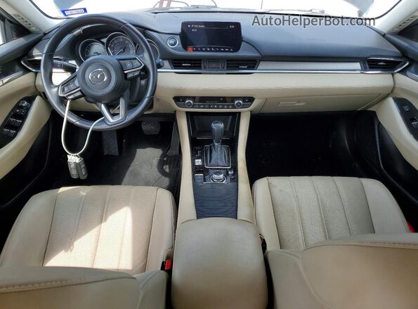 JM1GL1VM7K1507563 2019 MAZDA 6 Black Widok deski rozdzielczej