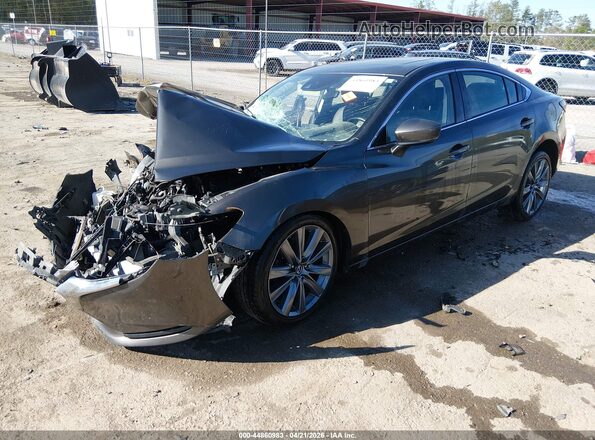 JM1GL1VM8J1314062 2018 MAZDA 6 Gray Передня ліва чверть