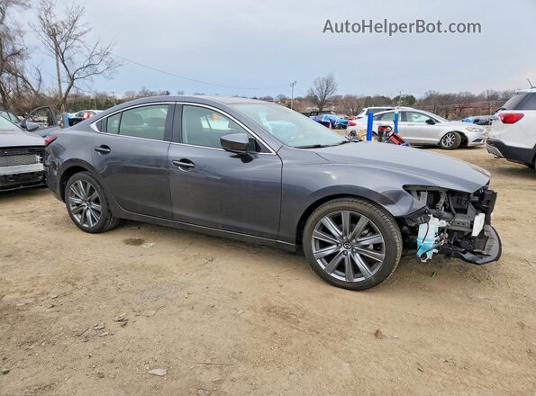 JM1GL1VMXM1617817 2021 MAZDA 6 Серый Передняя правая четверть