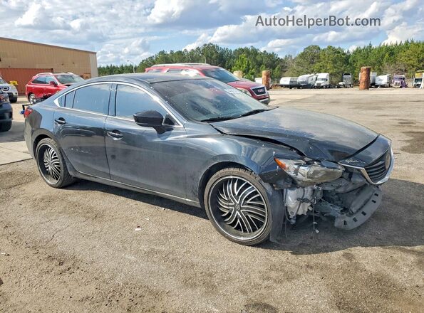 JM1GL1X5XH1136073 2017 MAZDA 6 Черный Передняя правая четверть