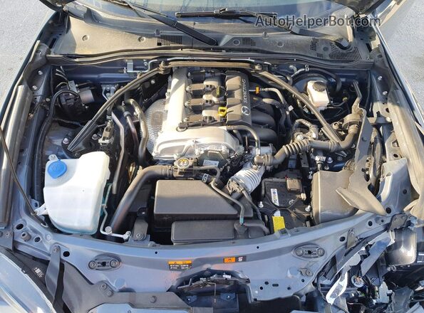 JM1NDAL71M0460458 2021 MAZDA MX-5 Gray Widok wnętrza z tyłu