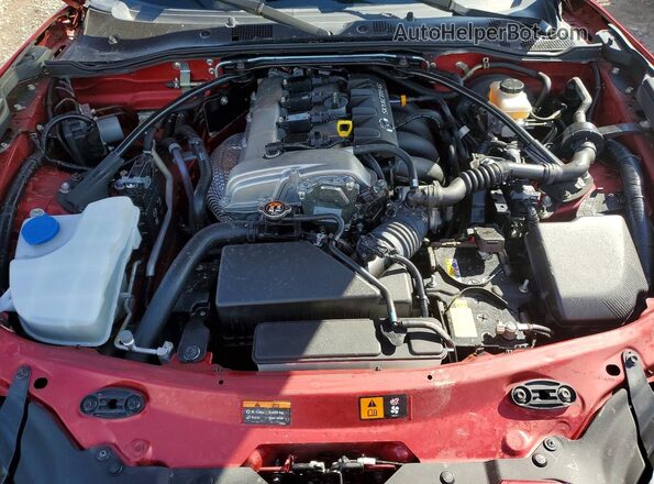 JM1NDAM71L0410060 2020 MAZDA MX-5 Red Widok wnętrza z tyłu