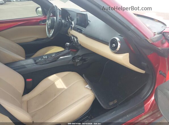 JM1NDAM78J0205235 2018 MAZDA MX-5 MIATA RF Red Widok wnętrza z przodu
